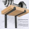 Reinforced L Shaped Wall Support Brackets Rustproof Steel Mounting Hardware for Shelves Cabinets Home Office Storage