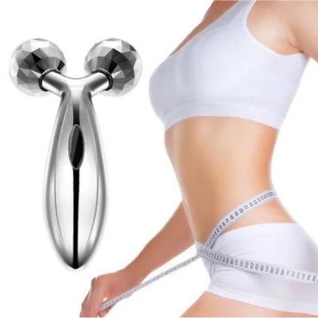 Luxurious 3d Roller 360 Rotate Silver Face And Body Sculpting Tool With Premium Quality