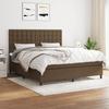 3142116 vidaXL Divan Bed with Mattress Dark Brown 180x200 Cm