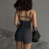 Solid Backless Tank Bodysuit Sexy Hot Camisole Top Jumpsuit Women's Bodycon Summer Black Sleeveless Slim Rompers Y2k Clothing