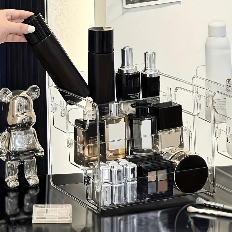 2026 Transparent Acrylic Storage Box,  Design Large-Capacity Organizer, Vanity Perfume and Skincare Product Shelf,  Makeup Brush Storage Organizer,