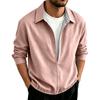 Men's Long Sleeve Pullover Shirt for Spring and Fall Casual Wear