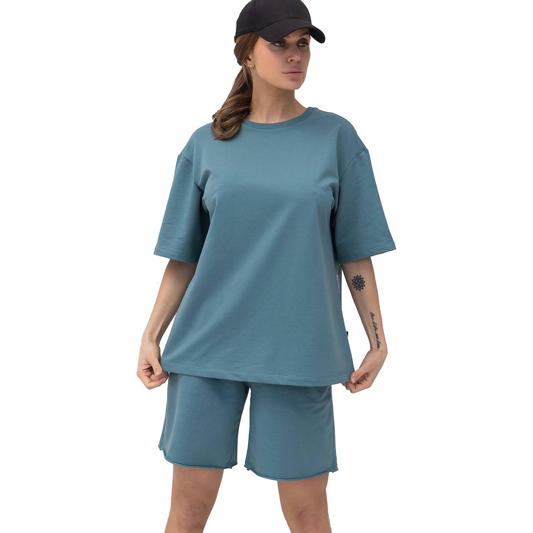 

Жіноча футболка Oversize D5 TotalFit (06399871) XS/S бірюзовий