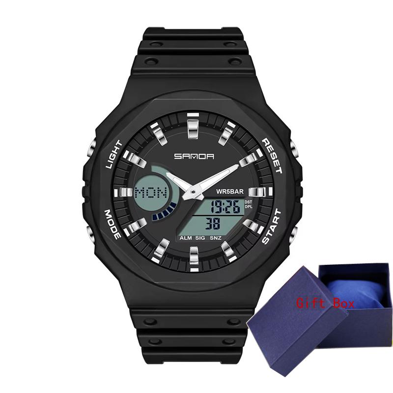 Sanda New Casual Men's Watches 50m Waterproof Sport Quartz Watch For Male Wristwatch Digital G Style Shock Relogio M