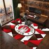FC St. Pauli Voetbal Print Kristalfluweel Tapijt, Comfortabel Waterabsorberend Antislip Binnen Vloerkleed