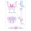 Butterfly Ghost Bow Flower Kitten English Short Sentences Multi-Picture Finger Tattoo Sticker