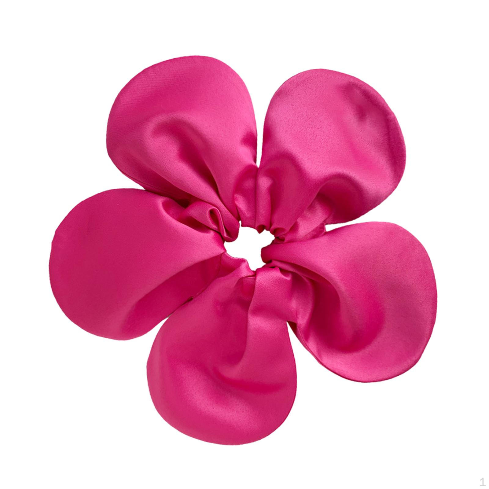 

Elastic Hair Ties for Ponytails, Soft Bands Women And Girls рожевий червоний колір