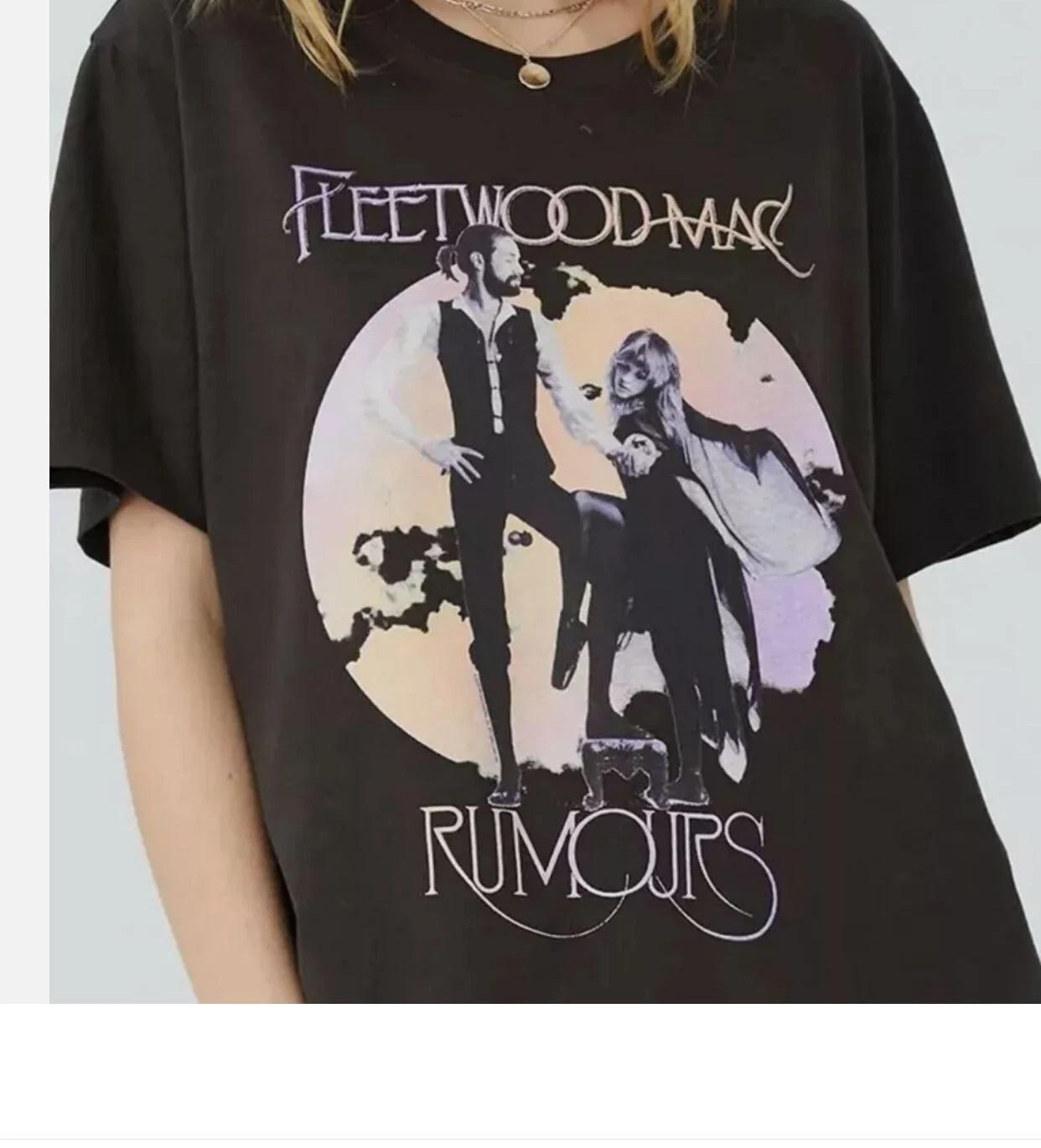 

Vintage Fleetwood Mac Rumours Unisex Tee Music Rock Band Shirt Retro Music Shirt L
