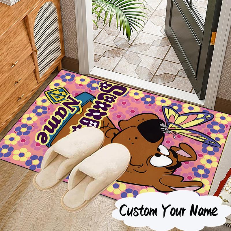 Custom Name Rug Scooby dog Carpet Game rug Area Rug Suitable for Kitchens, Homes, Offices, Living Rooms,Home Decor,Birthday Gift