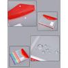 Pack of 6 Expandable Punched Pockets Clear Plastic Document Envelope File Wallets with 11 Holes Letter Size Folder Bag