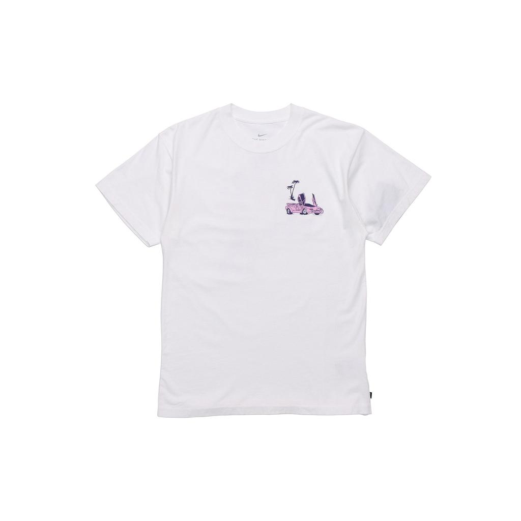 Nike Printed Skateboard Short Sleeve T-Shirt Men Tops White CW1479-100
