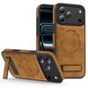 Applicable To iPhone11 Crystal Shield Magnetic Suction One-word Bracket Mobile Phone Case Apple 11ProMax Leather Anti-drop Protective Case