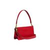 Coach Tabby 26 Flap Closure Side Slit Pocket Polished Pebble Leather Handheld Crossbody Shoulder Bag Medium Women Bags Bright-Red 73995-B4UP7