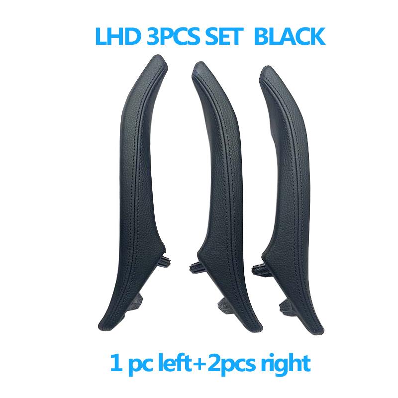 3-teiliges Innenzubehör für 3 Passagiertüren mit Ledergriffabdeckung für BMW 5 Series F10 F11 520i 523i 525i 528i