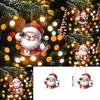 Acrylic Cartoon Car Ornament With Santa Claus Design For Decoration Vehicle