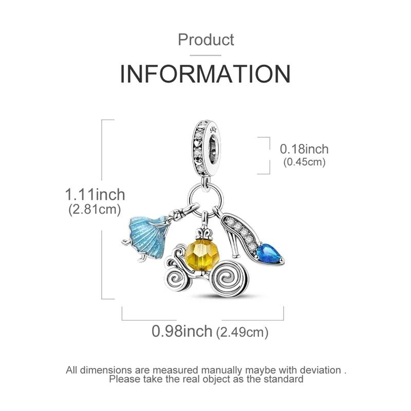 Charms Plata De Ley Sunflower Travel Balloon Devil Eyes Dragonfly Butterfly Charm Fit Original Fits Women Jewelry Charms