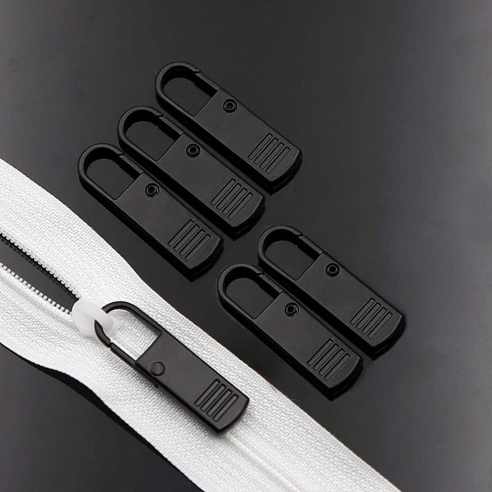 

5 Pack Multipurpose Removable DIY Zipper Pulls Replacement Zipper Heads for Backpacks Luggage Bags Zipper Repair Accessories one size чёрный