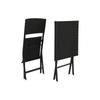 Table + 2 Chairs Set Home ESPRIT Black Steel Synthetic Rattan 58 X 58 X 71.5 Cm