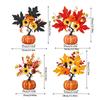 Artificial Pumpkins Maple Leaf Sunflower Table Home Decor House Prop Autumn Harvest Thanksgiving Halloween Party Decor