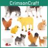 Bauernhoftier Schafe und Kaninchen PVC-Figuren Sammlung mit strapazierfähigem Material für Kinderspielzimmer und Klassenzimmergebrauch