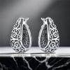 Orecchini in Argento 925 Serie Vite Vintage Gioielli Versatili Cerchi per Donne Gioielli Fini Regali per Feste di Compleanno