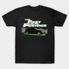 Men Black Print T-shirt Fast Family Eg Si Coupe Neon No-Cut Transfer Paper Print Cotton Tshirt