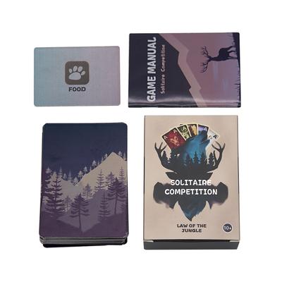 Solitär-Wettbewerb – Strategisches Kartenspiel für 3-6 Spieler, ab 10 Jahren, Einzigartige Tier- & Lebensmittelkarten, Testen Sie Ihre Fähigkeiten!
