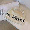 Winter Knit Hat, Doubleplyed Warm Relaxed Design M(5658cm) Black Lg Letter
