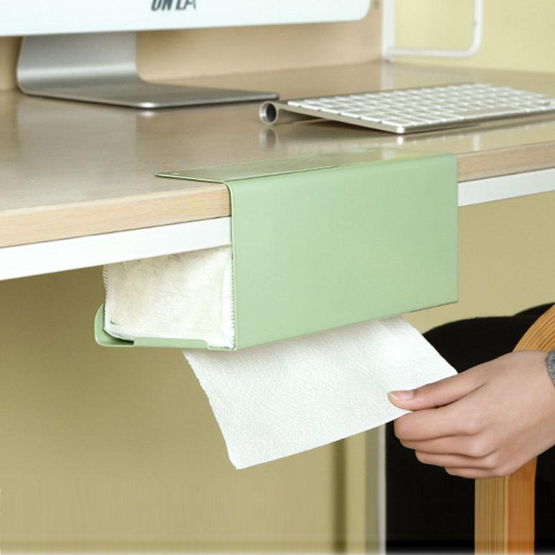 Eisenmaterial Taschentuchboxhalter Starke Tragfähigkeit Bohrfreie Installation Unter Schrankhalter Papierhandtuchhalter Küche