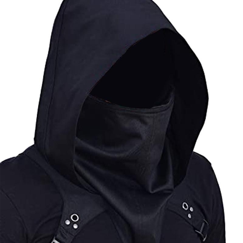 Stylish Unisex Medieval Assassin Inspired Hooded Cloak For Game Character Cosplay