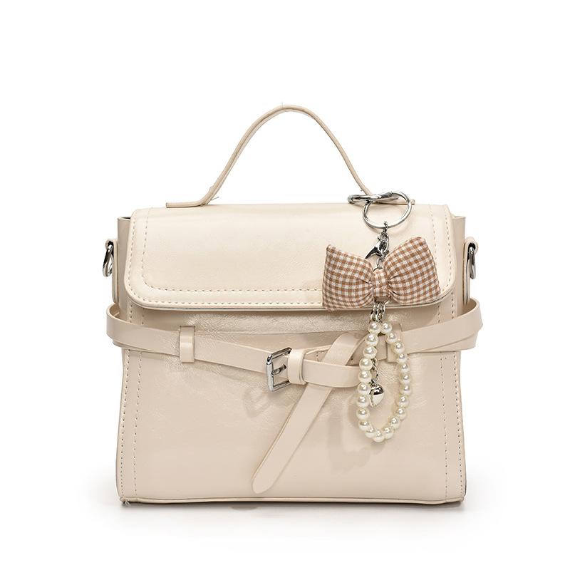 

Женская сумка, новая модная сумка из мягкой кожи с контрастной отделкой, повседневная на плечо, мессенджер No pendant