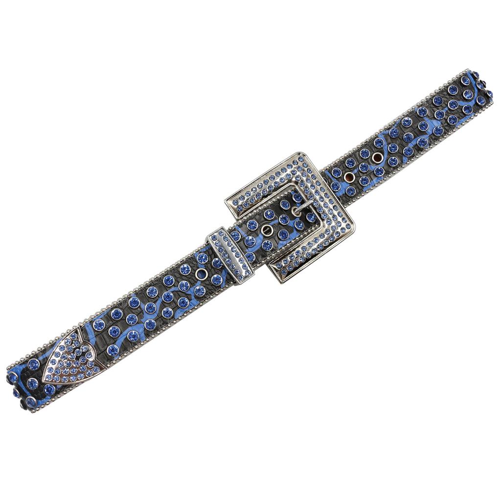 Printed Patterned Rhinestone Belt Western Trendy Design Belt