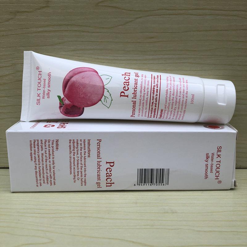 Lubrifiant cu aromă de piersică Lubrifiere anală solubilă în apă 100ML Gel de lubrifiere pentru adulți