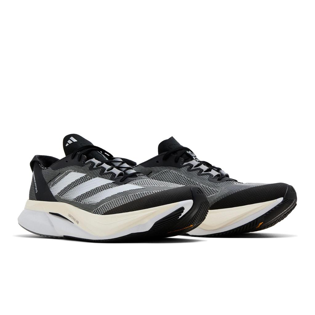 adidas Adizero Boston 12 'Black White' (Unisex) Core Black / Cloud White / Carbon Running Shoes ID4234