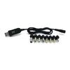 USB5V To DC9V 12V Converter Cable USB to DC9V 12V Charging Cable with 8 Adapters