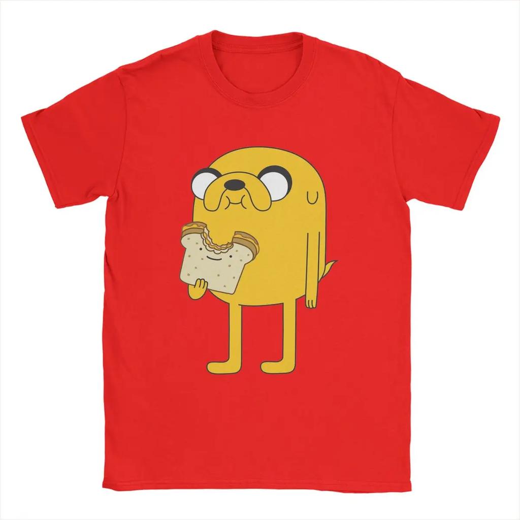 Humorous Jake The Dog Sandwich T-Shirt Men Round Neck Cotton T Shirts Short Sleeve Tee Shirt Gift Idea Clothing