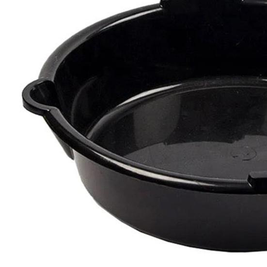 Yousheng Engine Oil Drain Pan 7-Quart Black Plastic Oil Change Pan, Waste Oil Catch Basin, Car Waste Oil Tray, Auto Repair Receiver