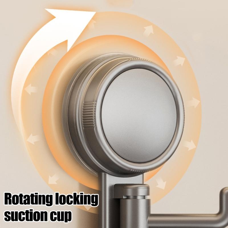 Three Hook Suction Cup Storage Hanger with ABS Body for Towels Keys Bags and Smooth Wall Use In Dorms and Rentals