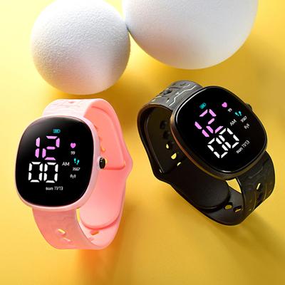 M12 Electronic Watch Life Waterproof Fashion Accessories LED Large Digital Screen Boys Girls Luminous LED Sports Digital Watch for Daily Wear