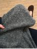 Women's Off-White Wool Blend Wide-Leg Pants: Autumn/Winter Style, Relaxed Fit, Fleece-Lined, Floor-Length Knit