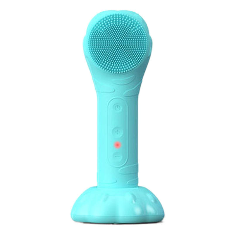 SHOmfrs Beauty Waterproof Mini Scrub Fan Custom Sonic Analyser Simple Scraper Scrubber Wireless Face Massage Brush Exfoliators Type-C