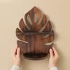 Wall Mounted Wooden Monstera Shelf Rustic Photo Frame Storage Rack Potted Plant Shelf  Entrance