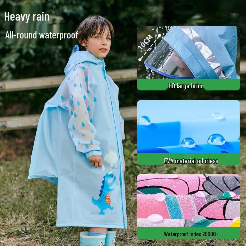 Sweet Kids' Raincoat with Backpack Position