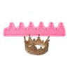 Cute Crown Shape Sugar Craft Paste Mold Chocolate Candy Art Silicone Soap Mold Household Candle Molds DIY Handmade