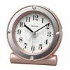 Analog Alarm Clock with Electronic Continuous Second and Pink X 12 X 8RE679SR13 Alarm, Hand, Light, Gold, 12.4 7.5 Cm,