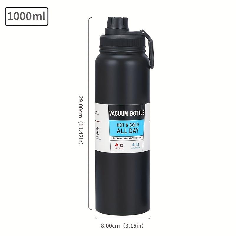 1pc, Vacuum Sports Water Bottle, 304 Stainless Steel Water Cups, Portable Travel Water Bottles, for Camping, Hiking, Fitness, Outdoor Drinkware