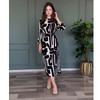 Spring/Summer 2025 Elegant Geometric Women's Long Dress
