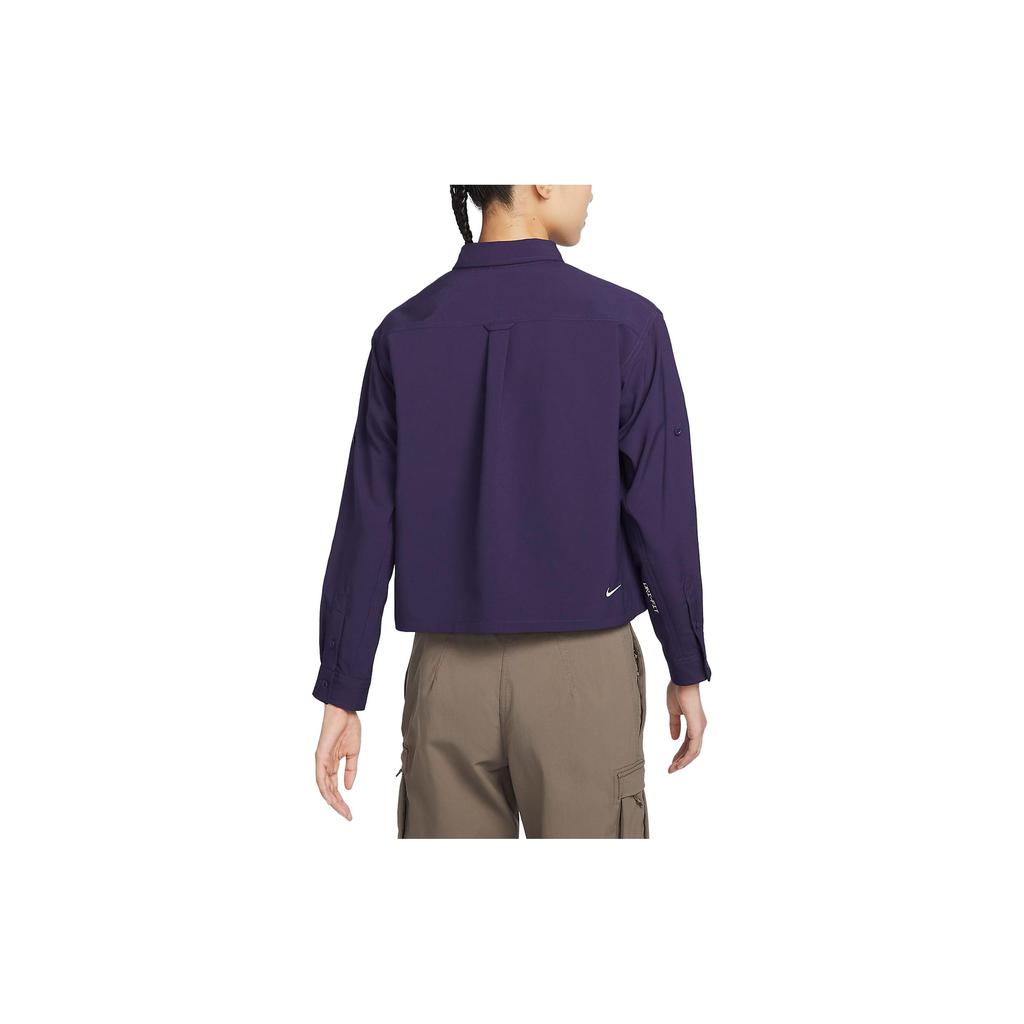 New Nike ACG Shirt Women's Ink Purple FB7888-555