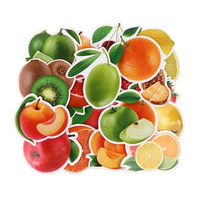 Autocollants de Fruits, 50 pièces, pour la cuisine, tasse de cuisson, plat, réfrigérateur, autocollant de Fruits