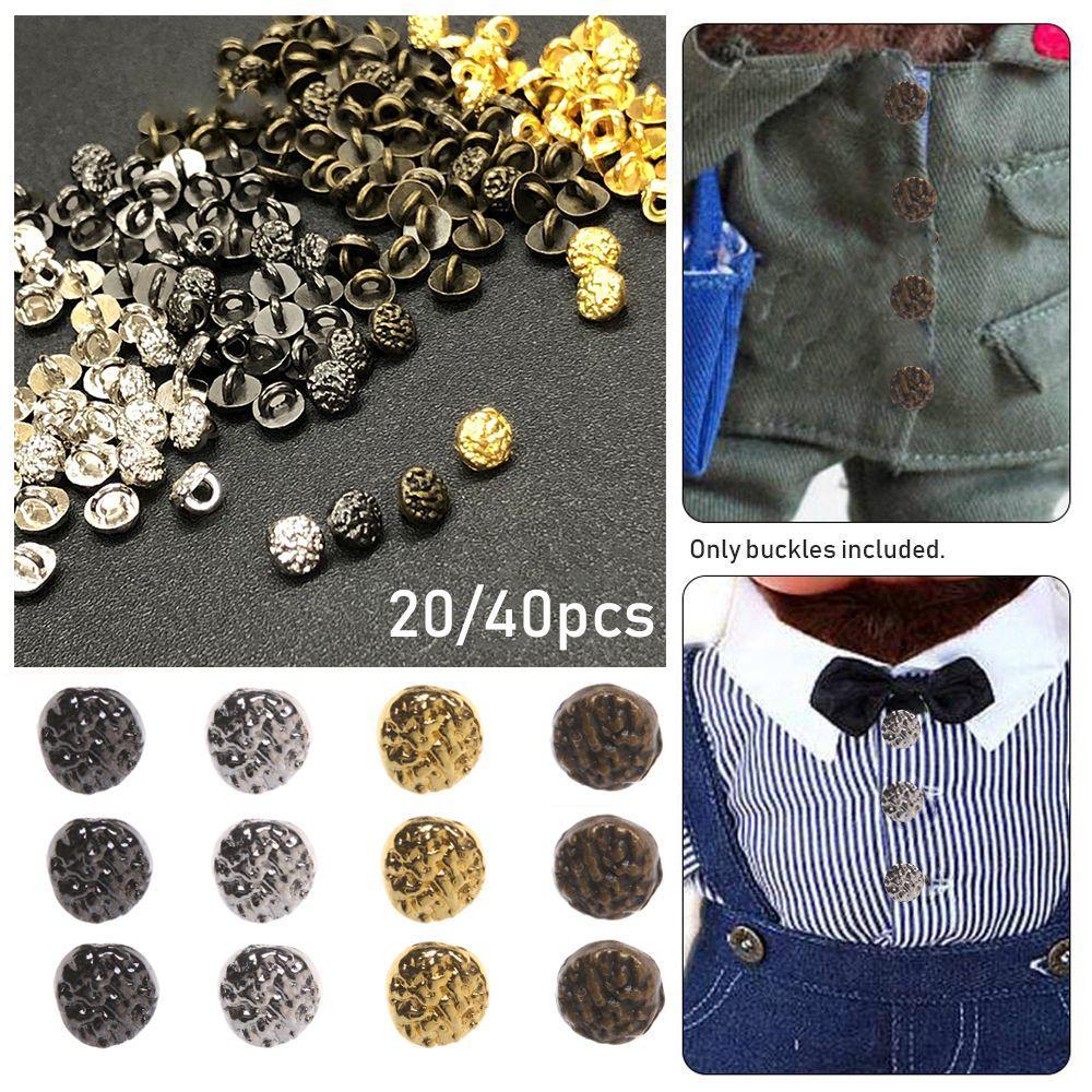 Decoration Dollhoues Miniature Clothing Sewing Buckle DIY Doll Clothes Mini Buttons Metal Buckles